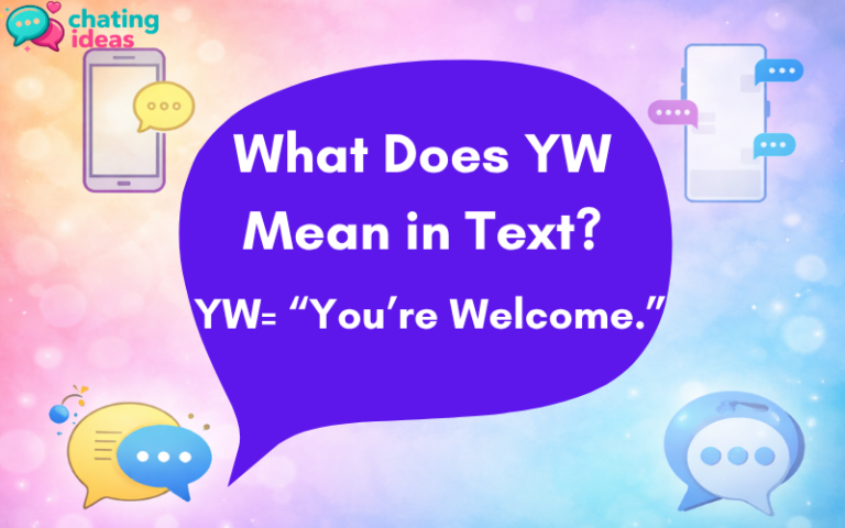 what does yw mean in text