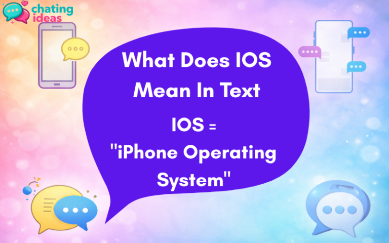 what does ios mean in text