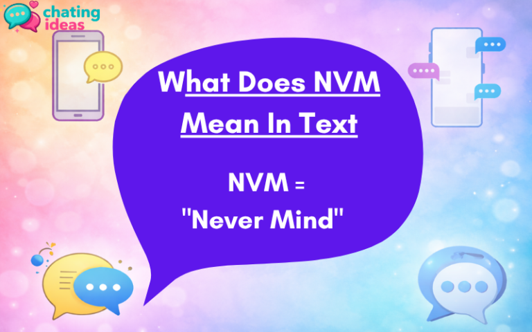 what does nvm mean in text