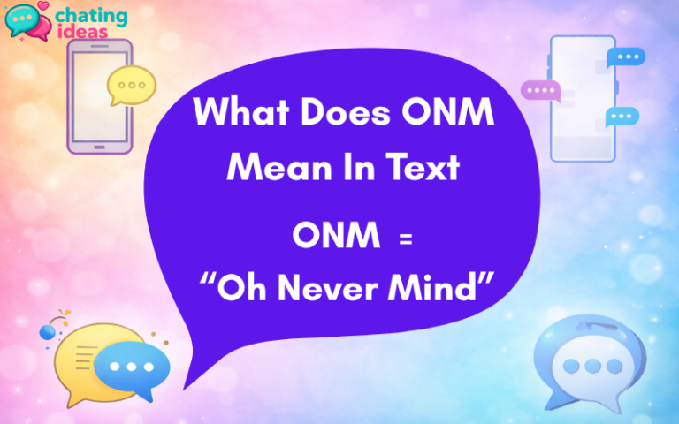 what does onm mean in text