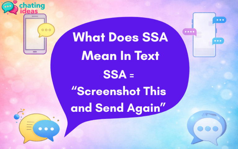 what does ssa mean in text